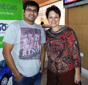 With Lyssa Adkins at Agile India, Bangalore conference