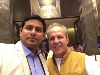 With Manny, CEO of Scrum Alliance in Global Scrum Gathering, Bengaluru, India in June 2016